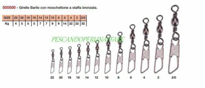 Gara girella con moschettone Camor